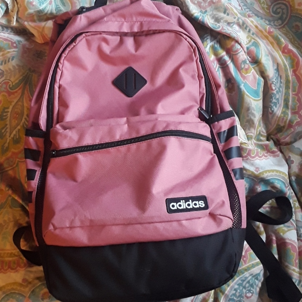 Pink Adidas backpack